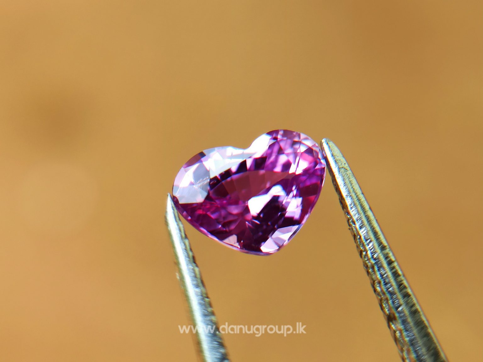Ceylon Natural Pink Sapphire Heart - Danu Group
