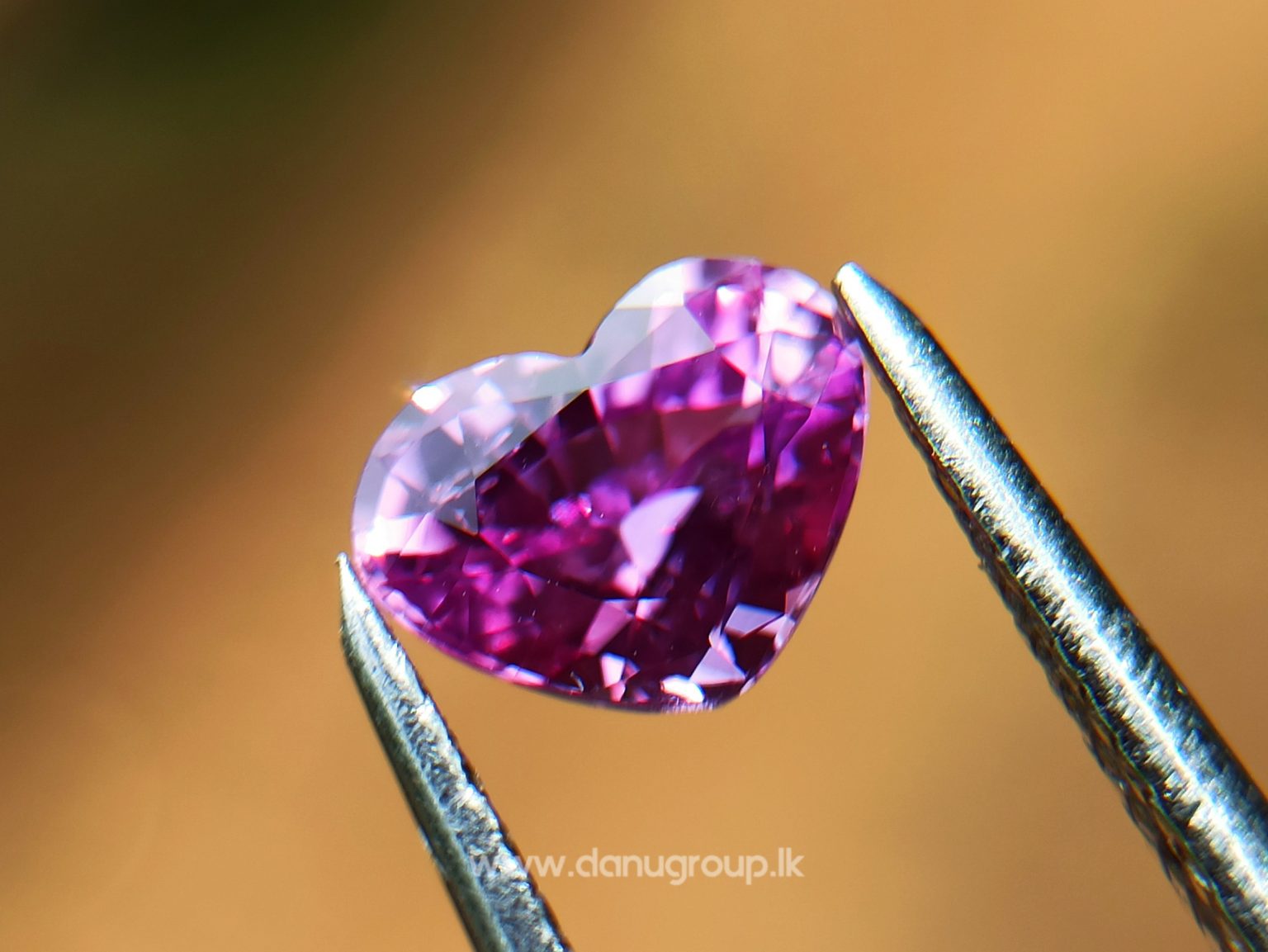 Ceylon Natural Pink Sapphire Heart from Danu Group - Pink Sapphire Engagement ring stone Ceylon sapphire