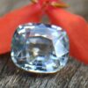 Ceylon White Sapphire Cushion shape engagement ringstone from Danu Group Gemstones Collections