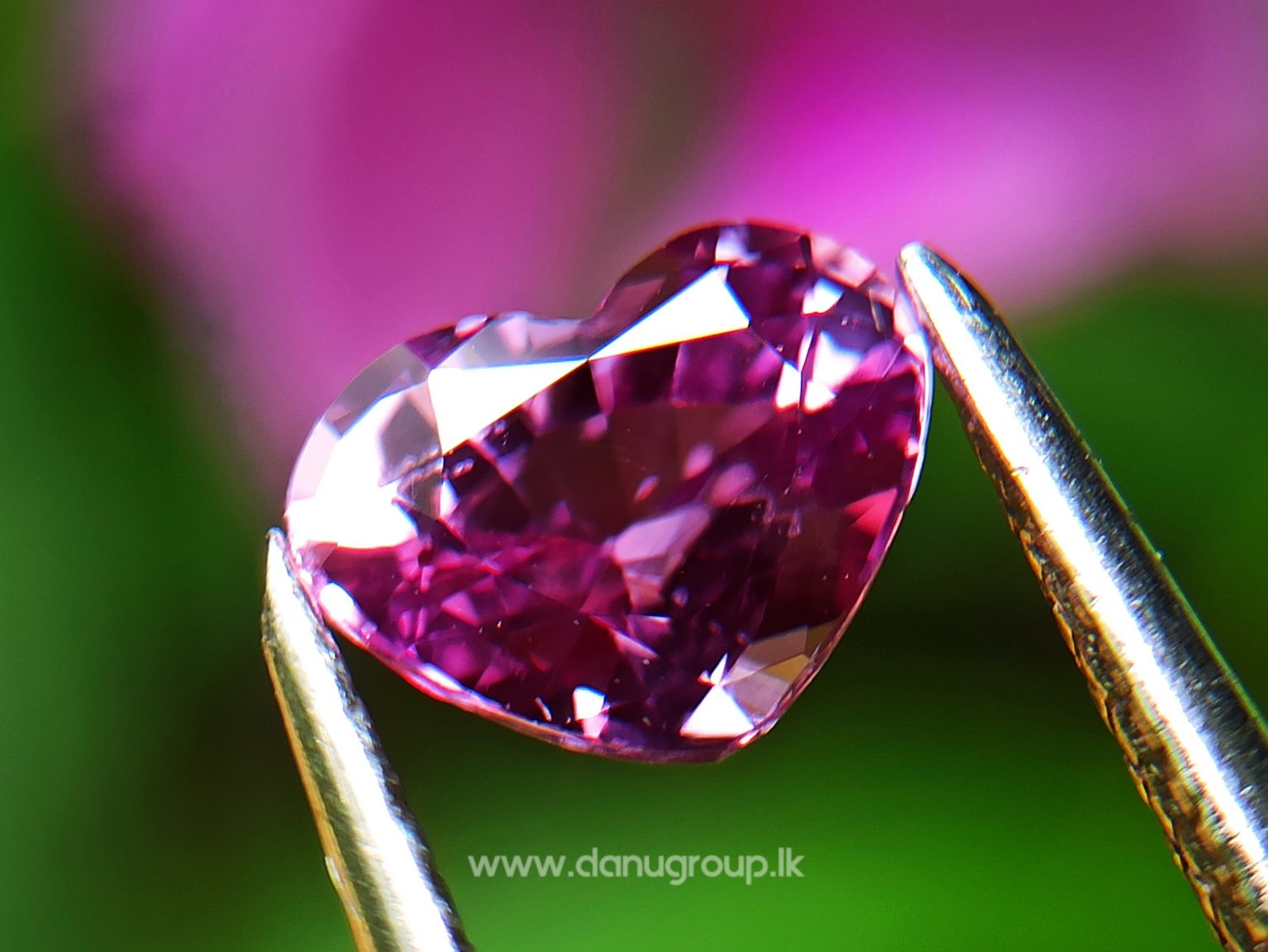 Ceylon Natural Pink Sapphire Heart from Danu Group - Pink Sapphire Engagement ring stone Ceylon sapphire