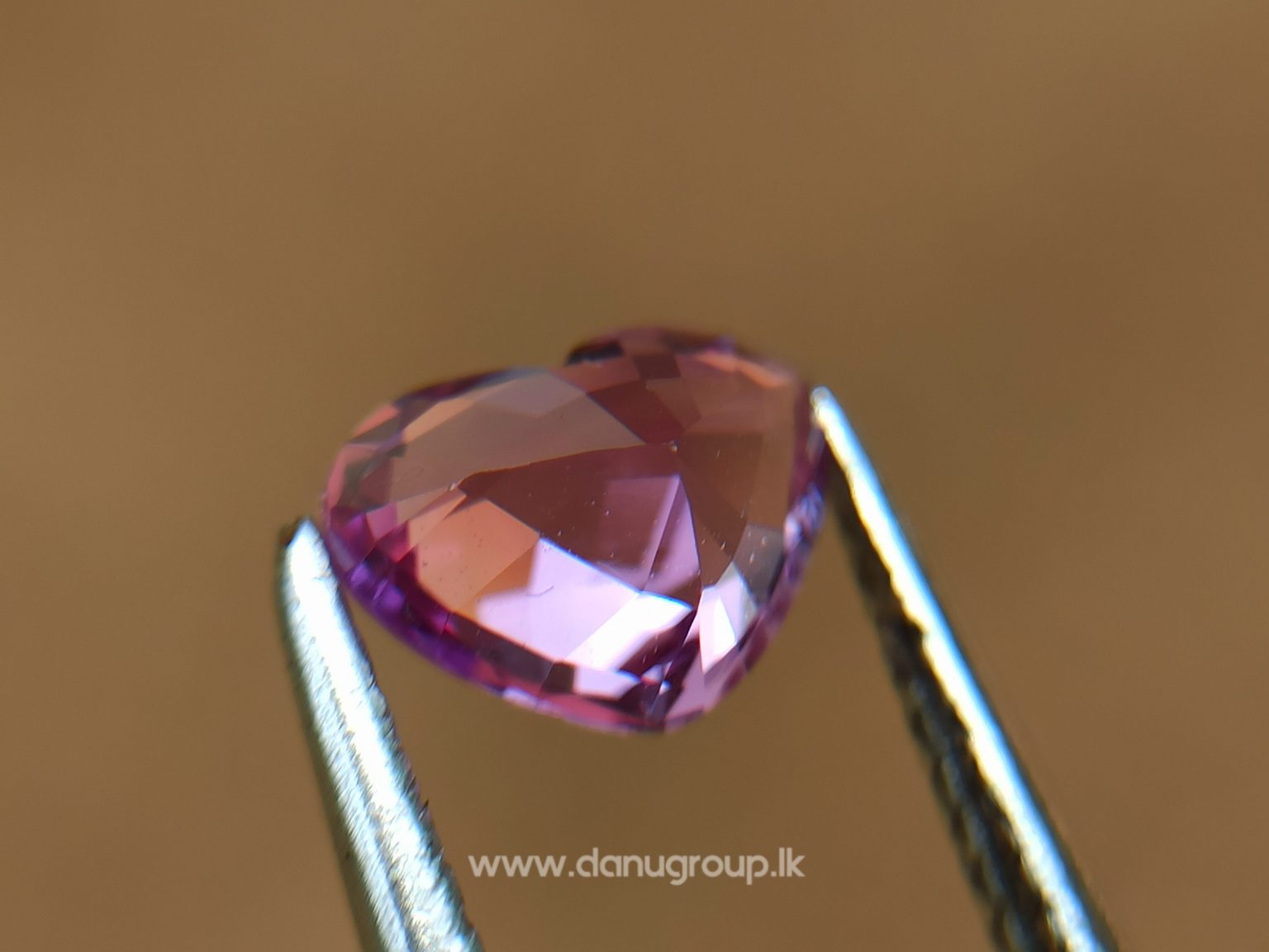 Ceylon Natural Pink Sapphire Heart from Danu Group - Pink Sapphire Engagement ring stone Ceylon sapphire