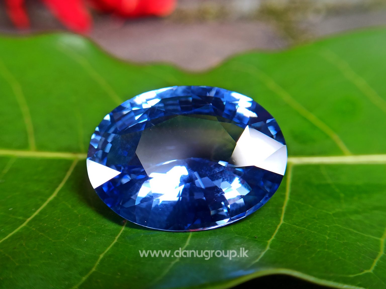 Huge Ceylon Blue Sapphire 27 ct High Quality Big blue sapphire from Danu Group