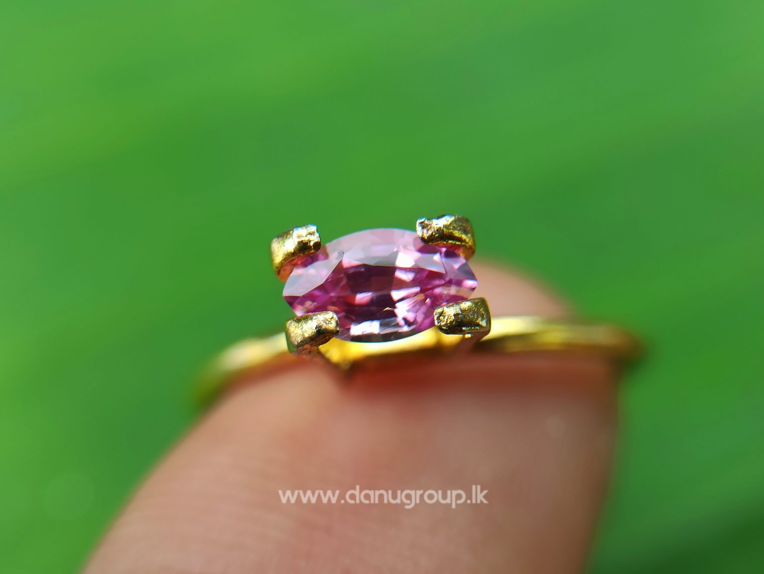 Ceylon Natural Pink Sapphire marquis shape stone from Danu Group