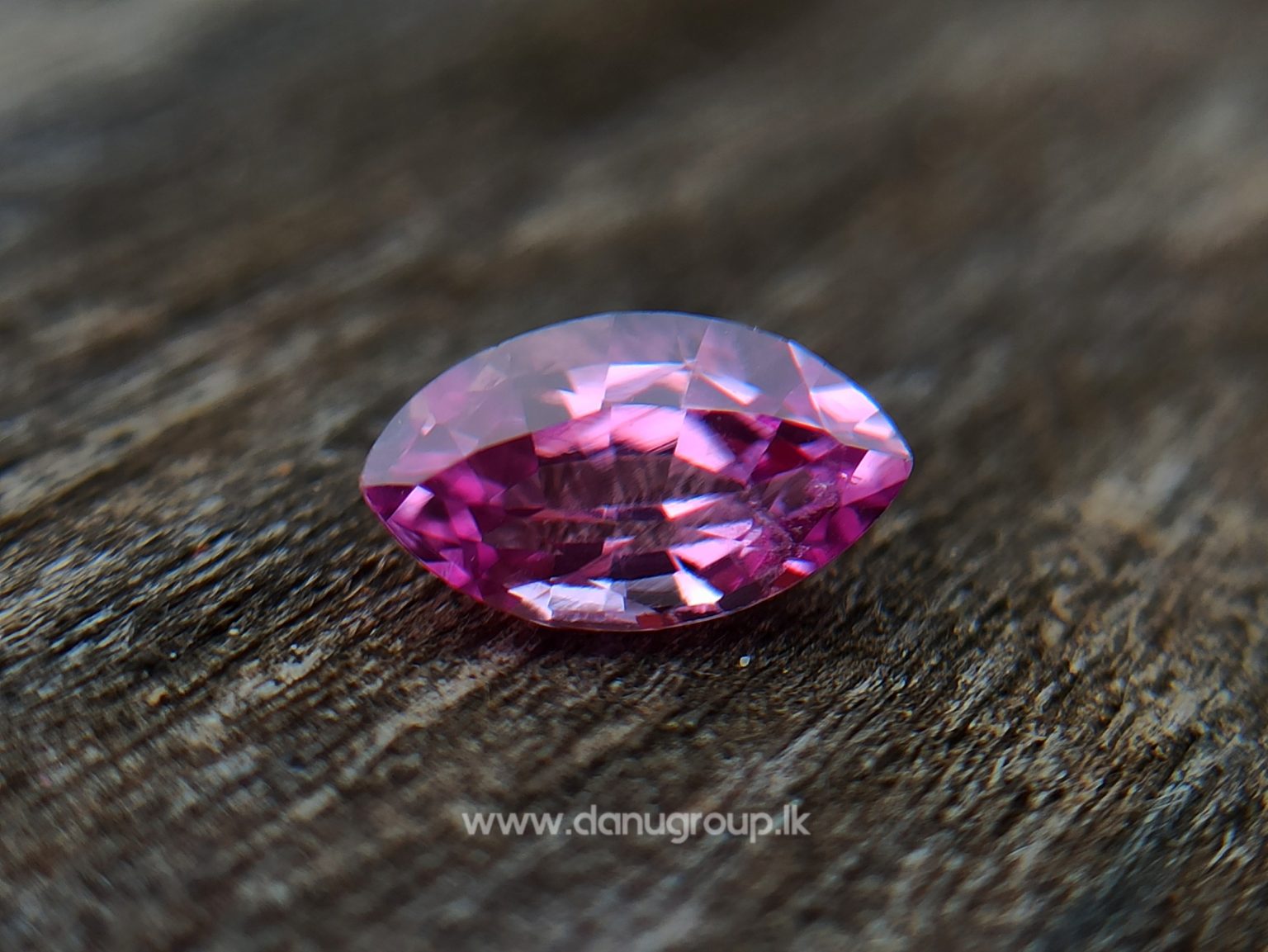 Ceylon Natural Pink Sapphire marquis shape stone from Danu Group