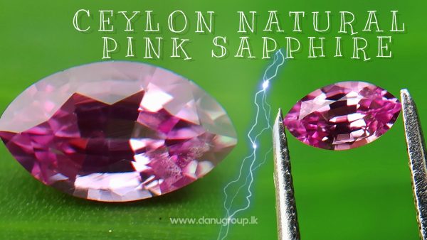 Ceylon Natural Pink Sapphire marquis shape stone from Danu Group