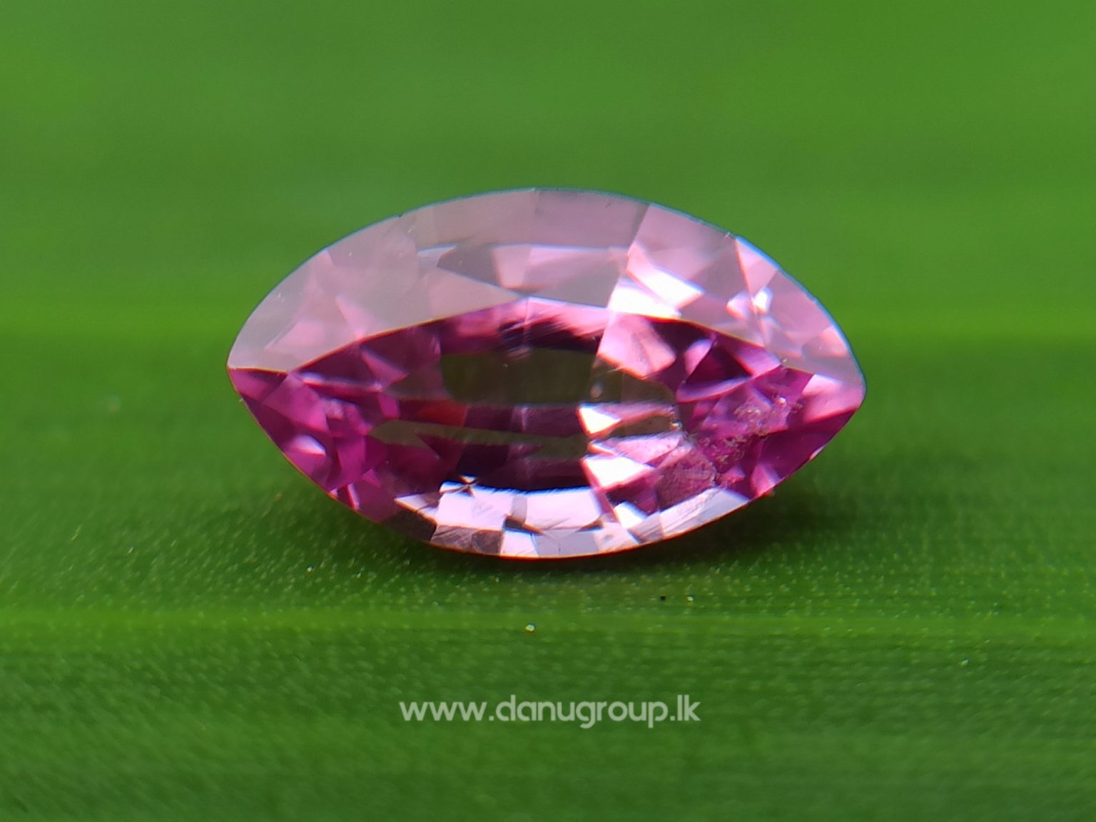 Ceylon Natural Pink Sapphire marquis shape stone from Danu Group