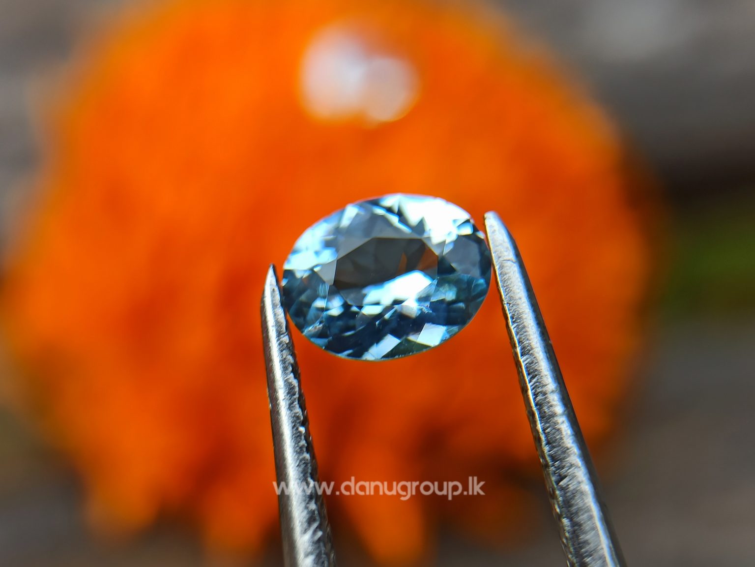 Sri Lankan Natural Light Blue Aquamarine Pair from Balangoda Sri Lanka Danu Group Gemstones Collections