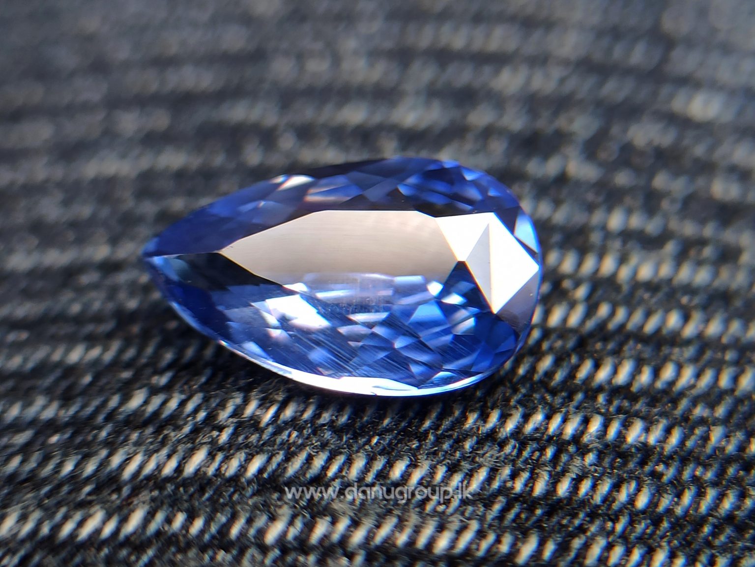 Natural Blue Sapphire from Sri Lanka - Ceylon Blue Pear shape Unheated gem Danu Group Gemstones Collections