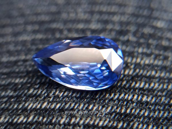 Natural Blue Sapphire from Sri Lanka - Ceylon Blue Pear shape Unheated gem Danu Group Gemstones Collections