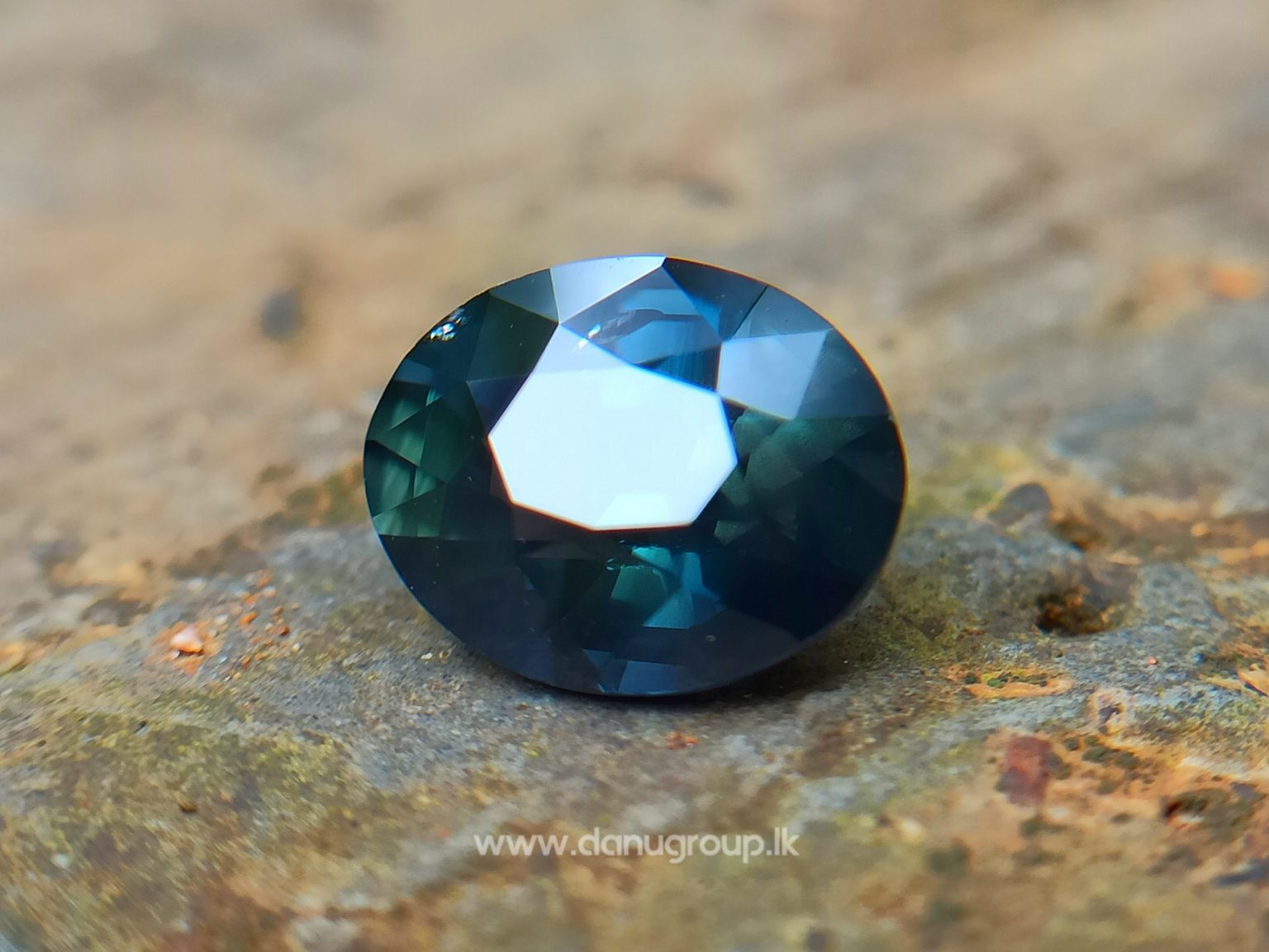 Dark Bluish Green Sapphire from Madagascar Danu Group Gemstones