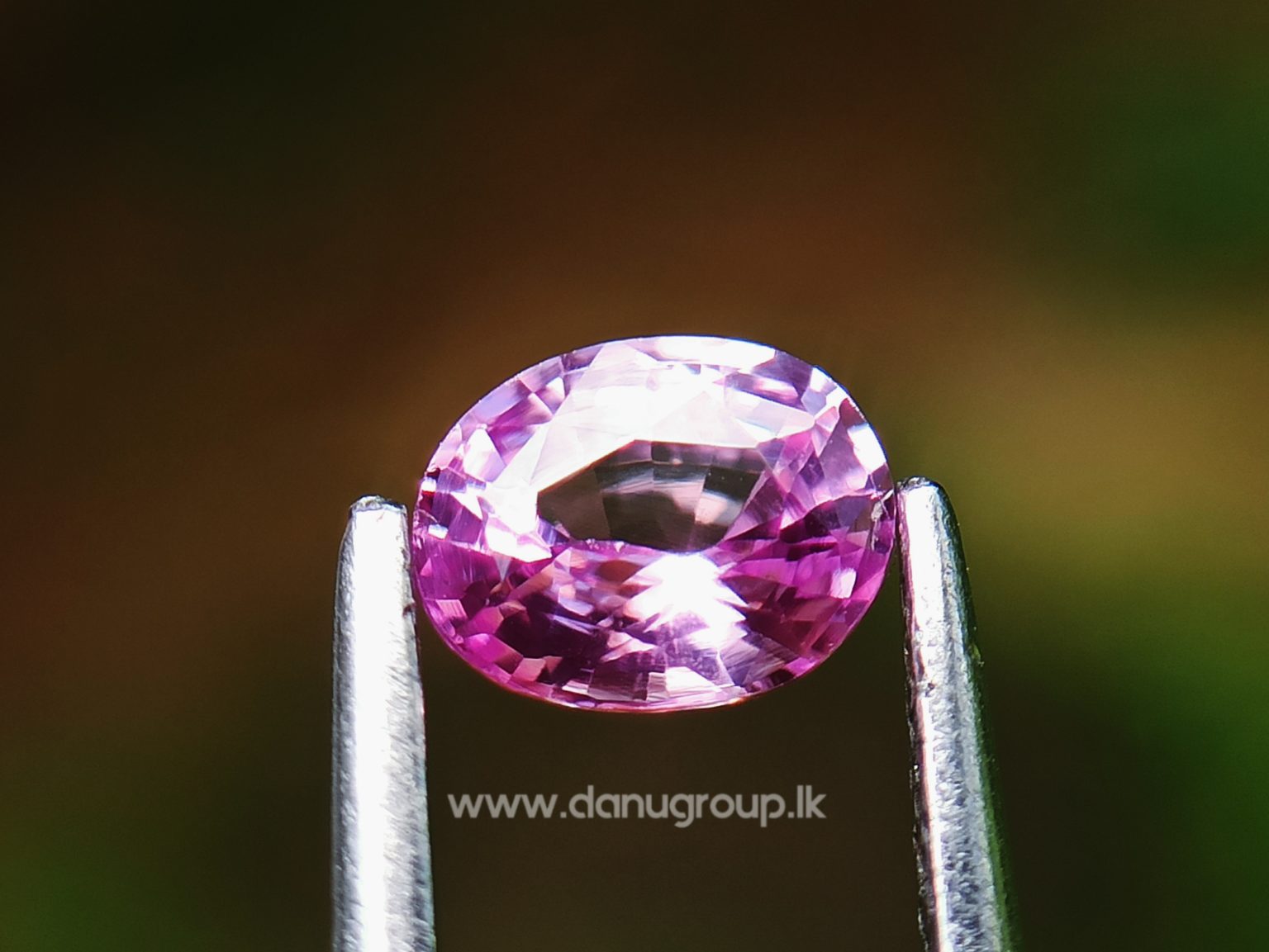 Ceylon Natural Pink Sapphire Oval shape Unheated Gem from Danu Group