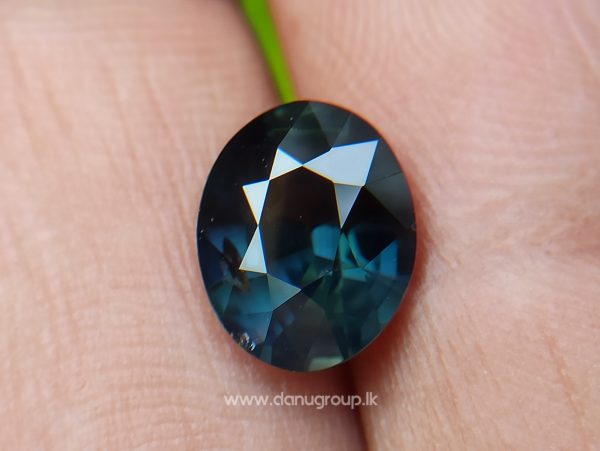 Dark Bluish Green Sapphire from Madagascar Danu Group Gemstones