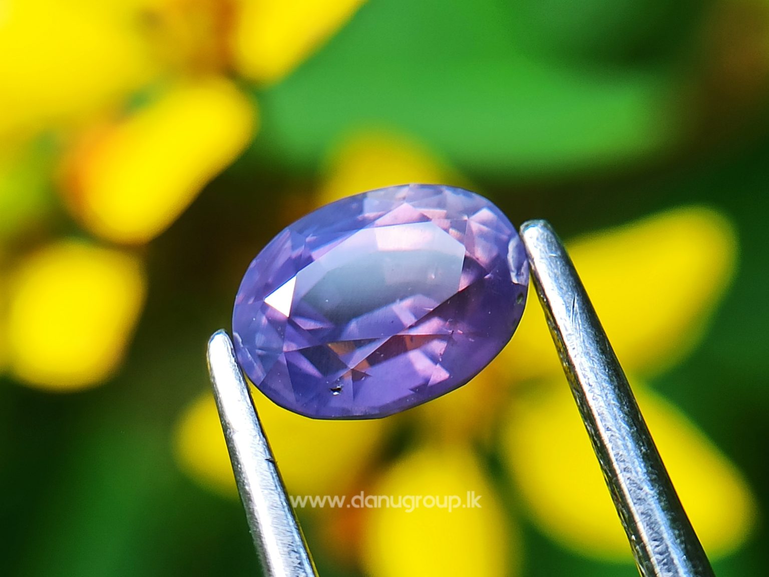 Natural Purple Sapphire Oval Shape stone from Danu Group