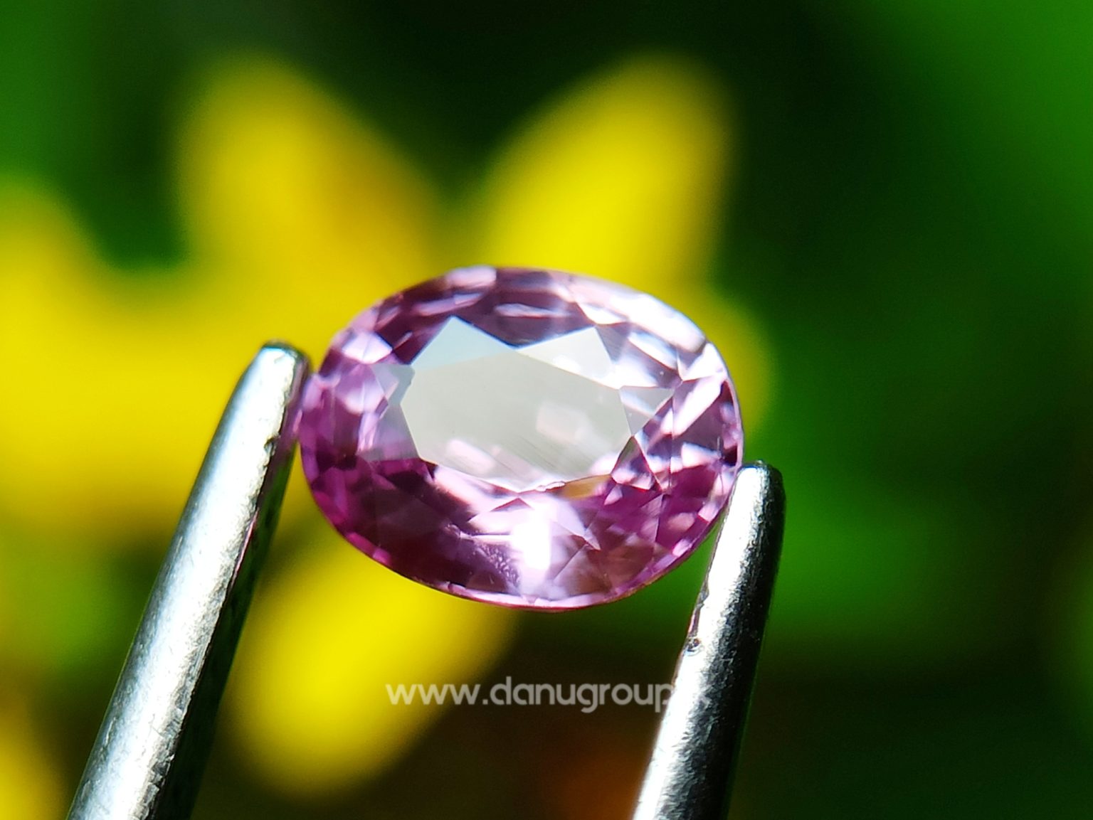 Ceylon Natural Pink Sapphire Oval shape Unheated Gem from Danu Group