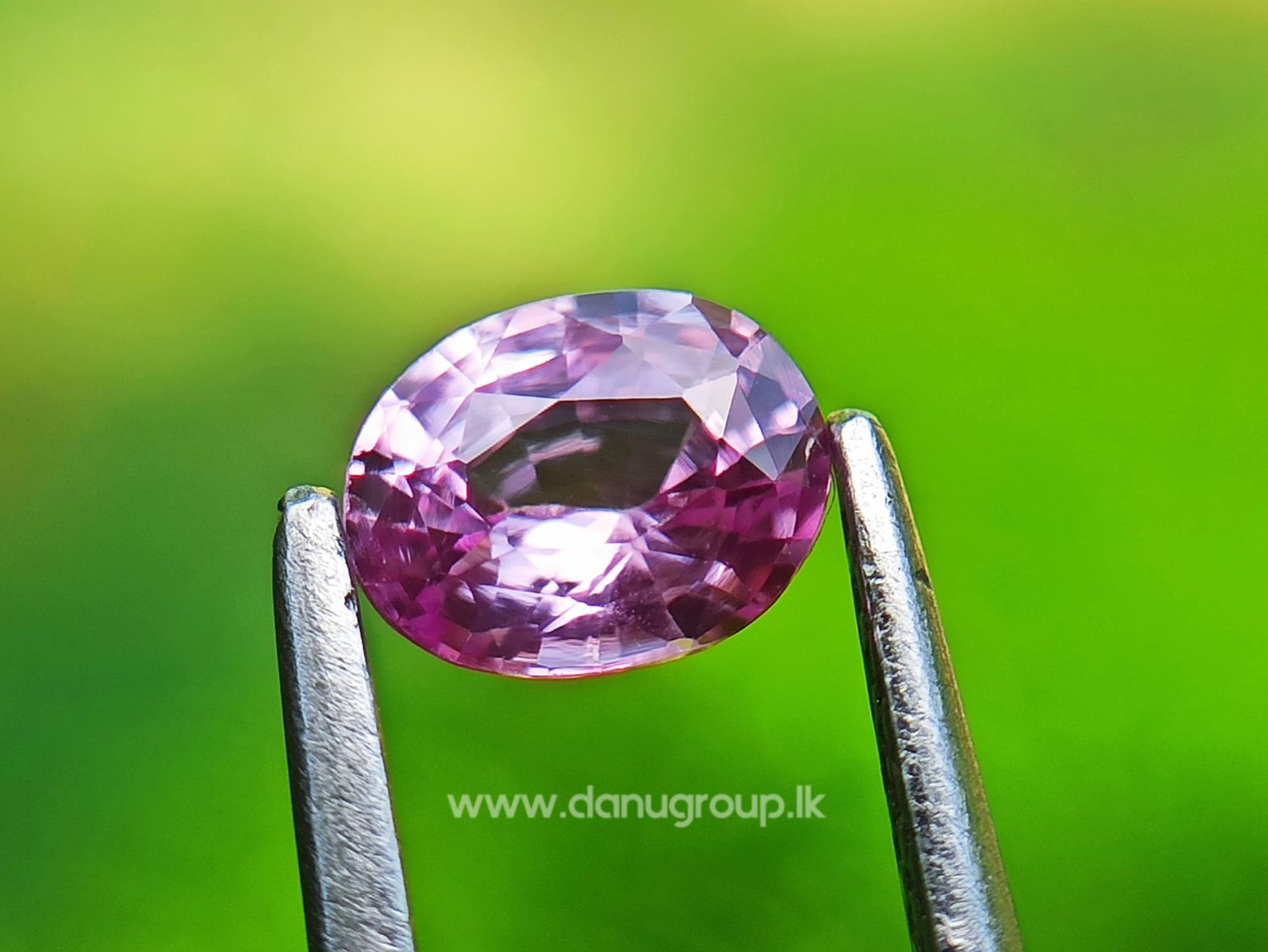 Ceylon Natural Pink Sapphire Oval shape Unheated Gem from Danu Group