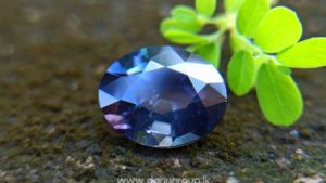 Dark purple sapphire oval shape 2 ct plus gem from Danu Group Gemstones Collections danugroup.lk