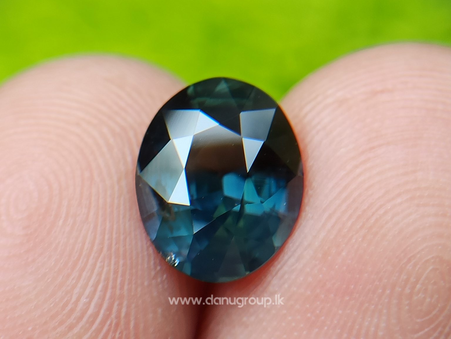 Dark Bluish Green Sapphire from Madagascar Danu Group Gemstones