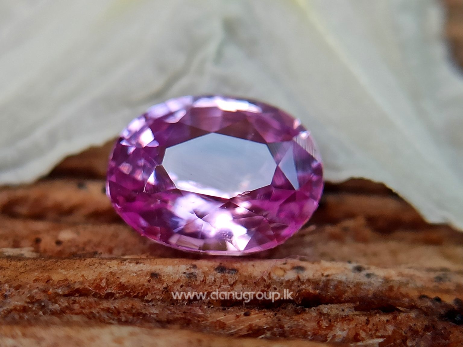 Ceylon Natural Pink Sapphire Oval shape Unheated Gem from Danu Group