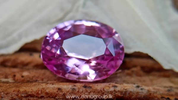 Ceylon Natural Pink Sapphire Oval shape Unheated Gem from Danu Group