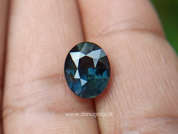 Dark Bluish Green Sapphire from Madagascar Danu Group Gemstones