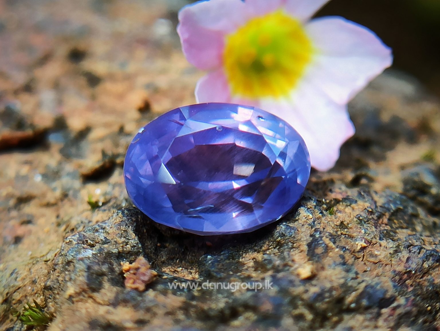 Natural Purple Sapphire Oval Shape stone from Danu Group
