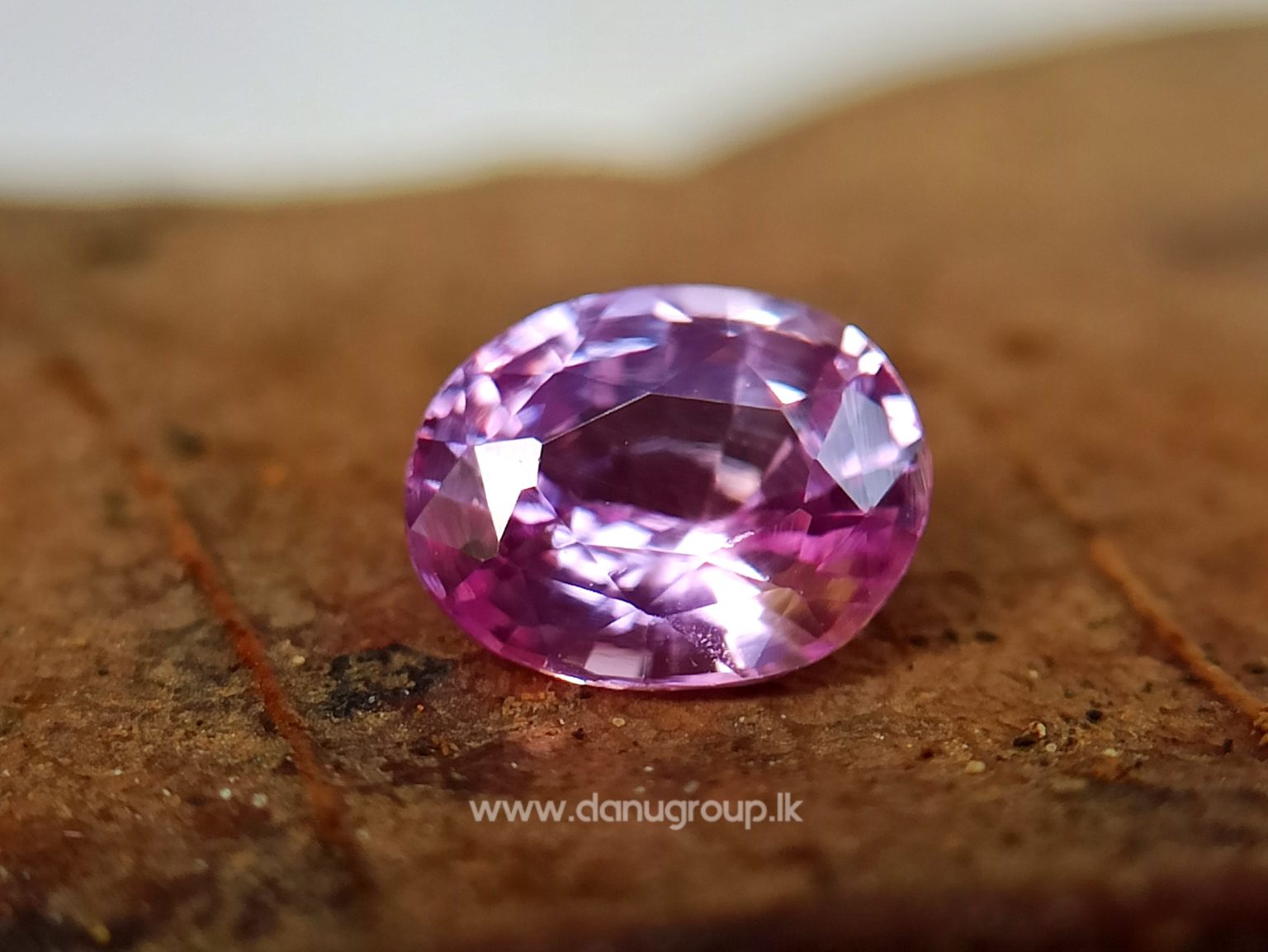Ceylon Natural Pink Sapphire Oval shape Unheated Gem from Danu Group