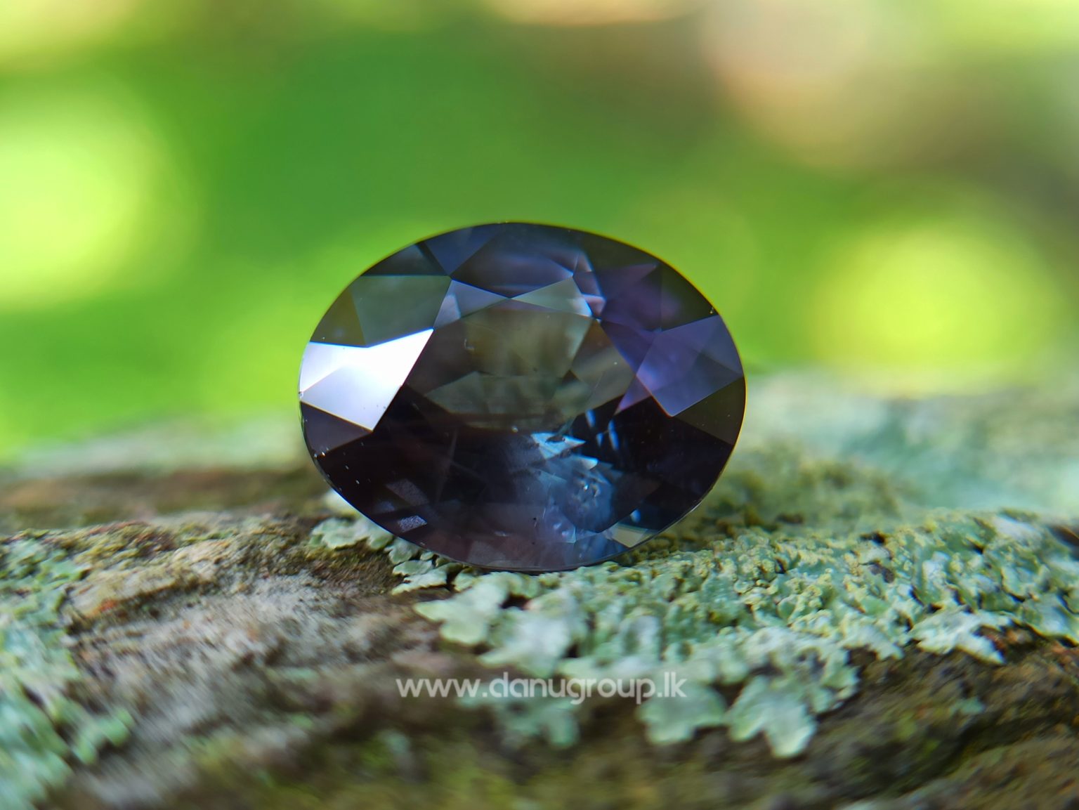 Dark purple sapphire oval shape 2 ct plus gem from Danu Group Gemstones Collections danugroup.lk
