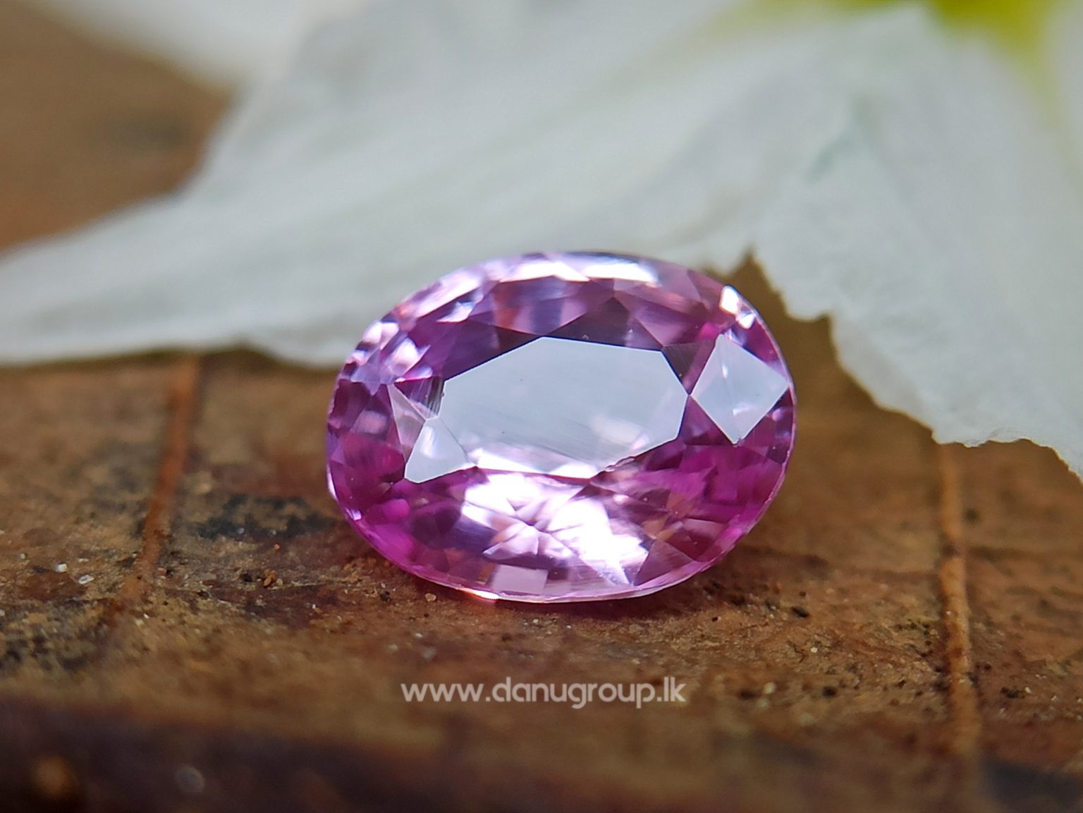 Ceylon Natural Pink Sapphire Oval shape Unheated Gem from Danu Group