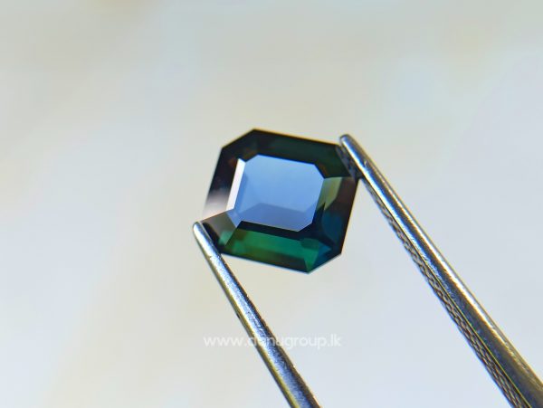 Natural Dark Green Sapphire Unheated Octagon shape stone from Danu Group Gemstones Collections