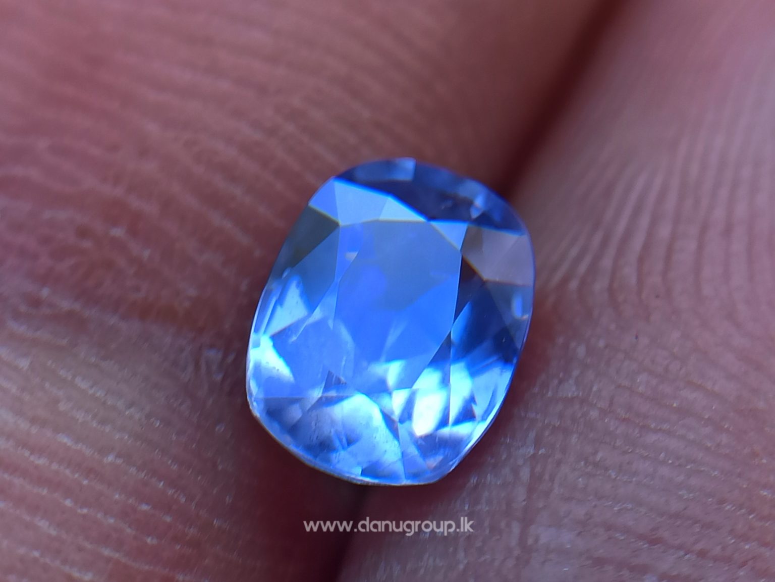 Lavender Violet Sapphire - Natural Violet sapphire cushion shape Unheated stone from Danu Group