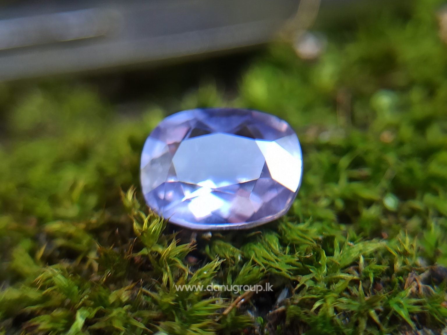 Lavender Violet Sapphire - Natural Violet sapphire cushion shape Unheated stone from Danu Group