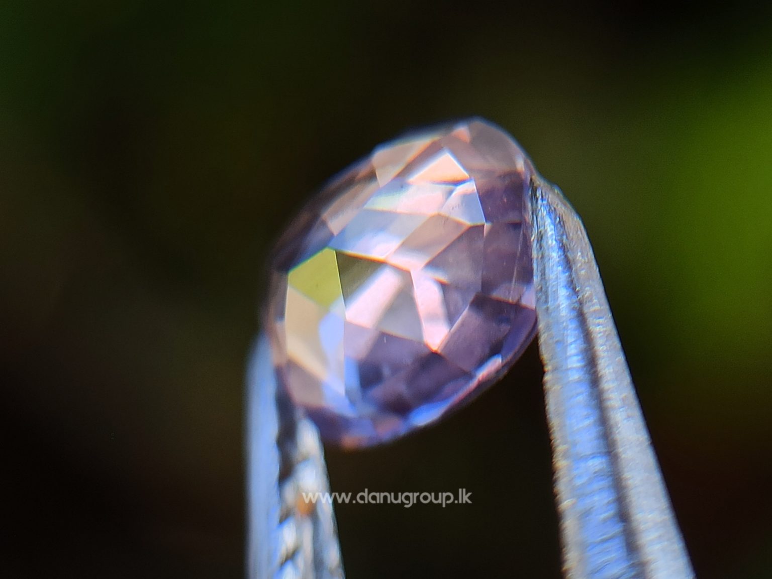 Lavender Violet Sapphire - Natural Violet sapphire cushion shape Unheated stone from Danu Group