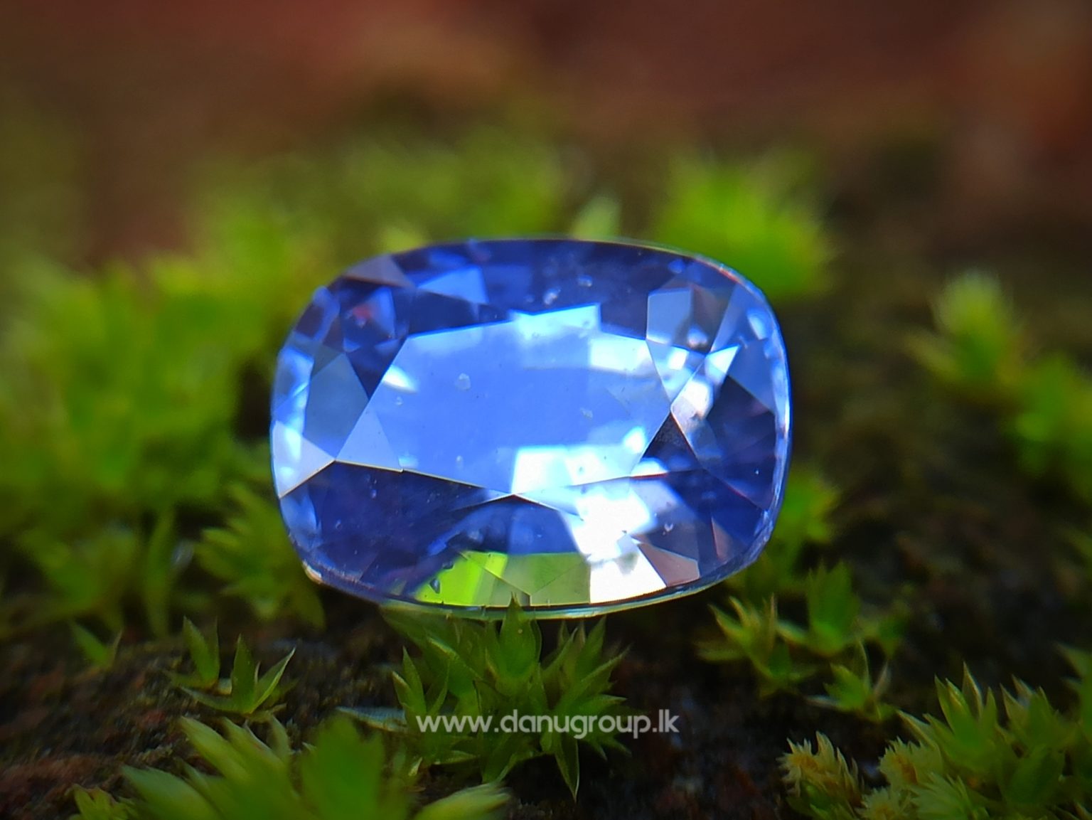 Ceylon Natural Violet Sapphire Danu Group orchid color cushion shape Gemstones