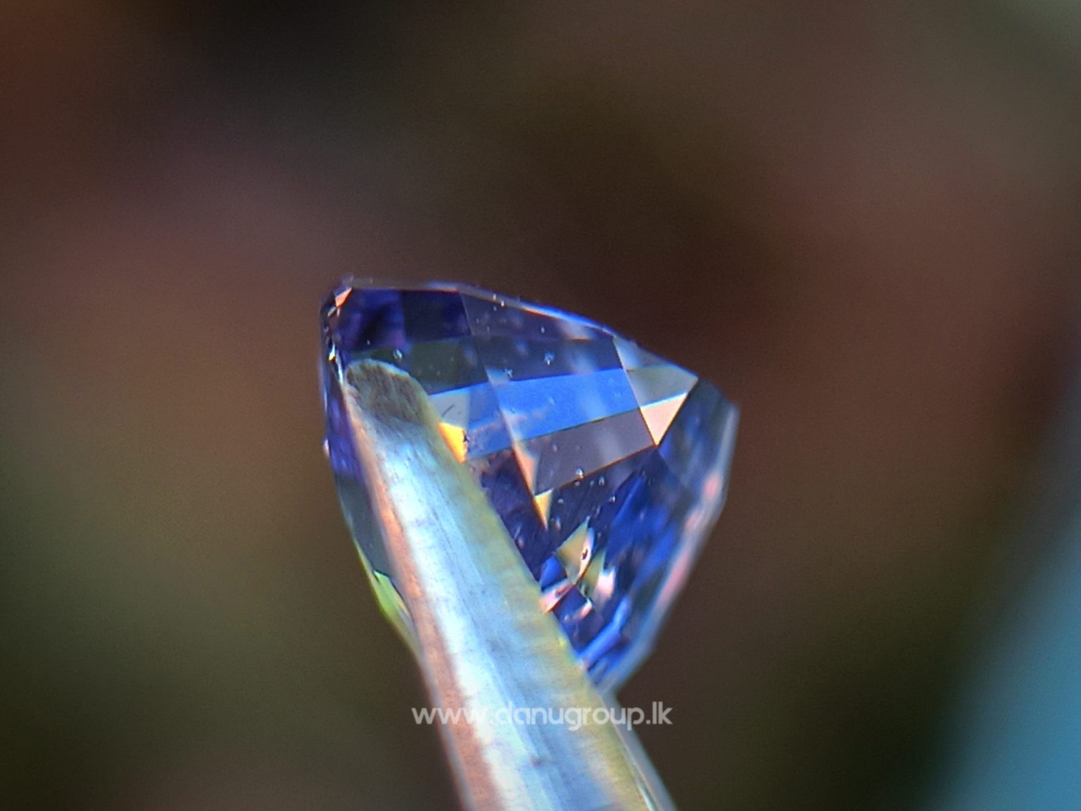 Ceylon Natural Violet Sapphire Danu Group orchid color cushion shape Gemstones