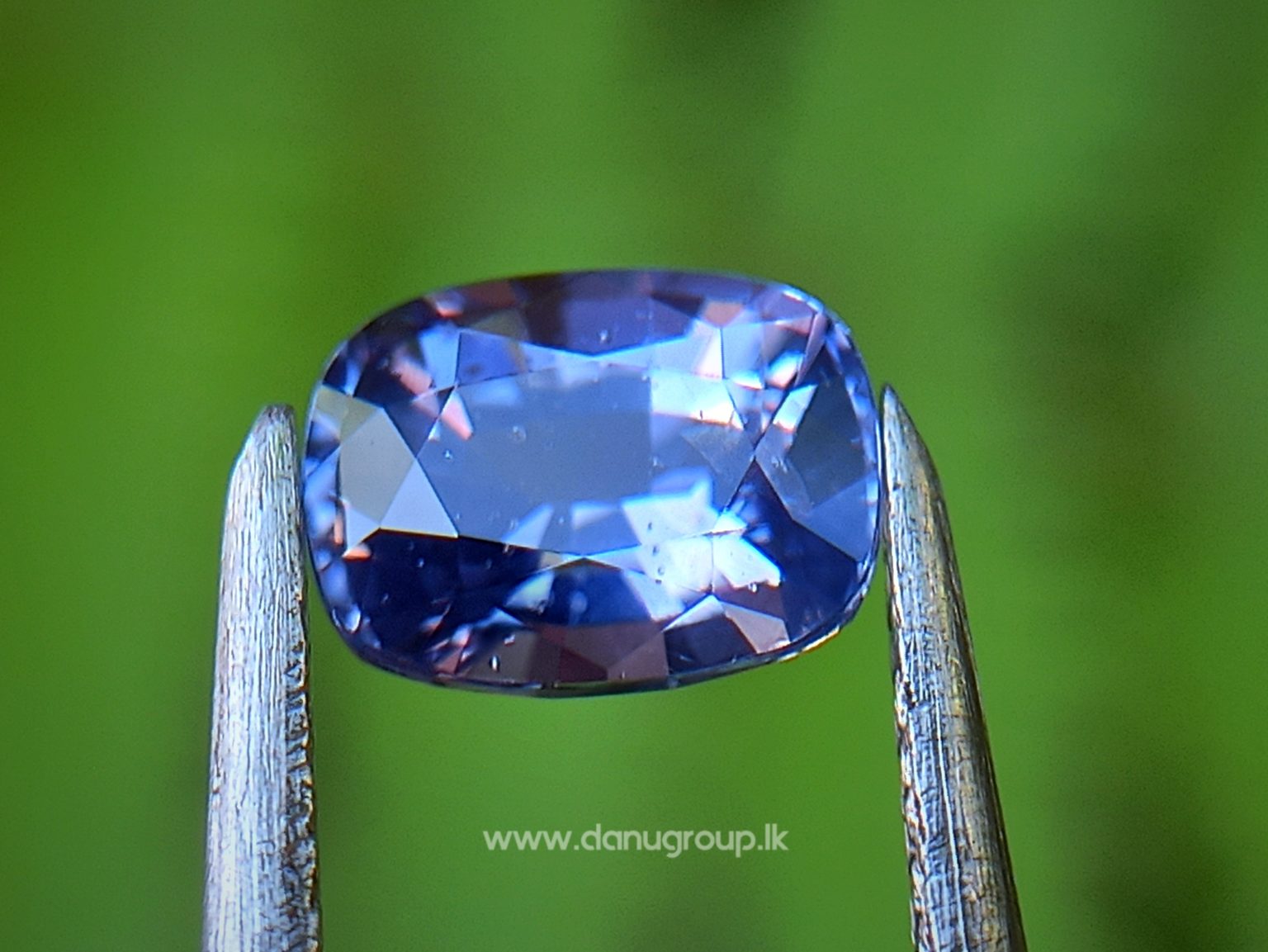 Ceylon Natural Violet Sapphire Danu Group orchid color cushion shape Gemstones
