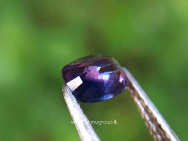 Ceylon Purple Sapphire with Blue color zoning Danu Group Gemstones from ceylon