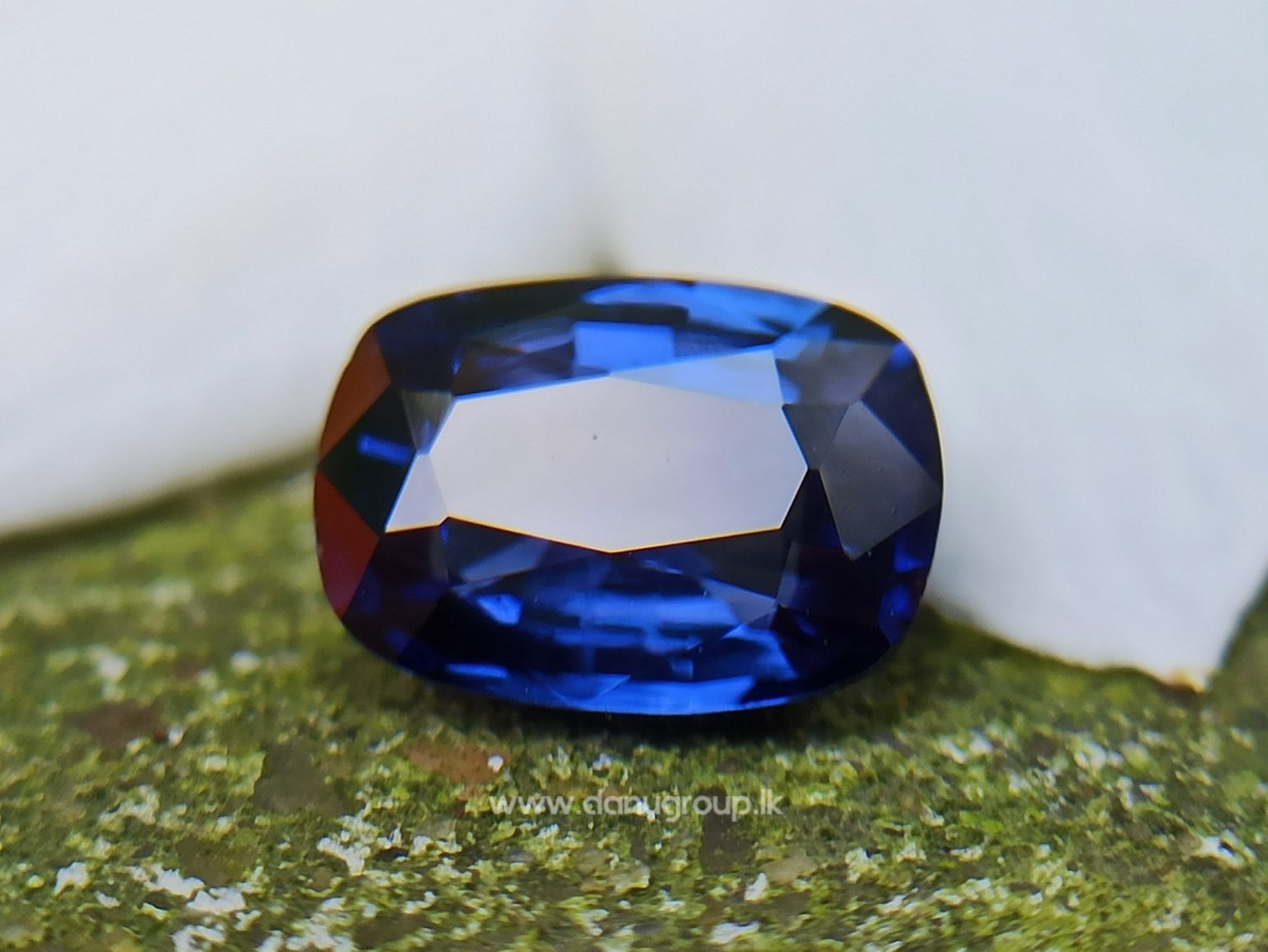 Ceylon Blue Sapphire Cushion shape Gemstone from Danu Group Collection