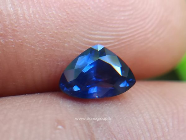 Ceylon Blue Sapphire Trilliant shape gem for your unique jewelry design - Danu Group Gemstones