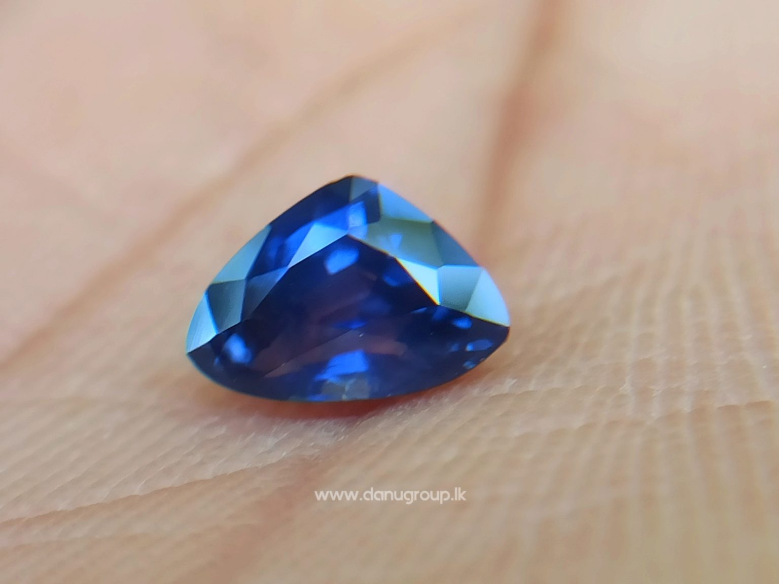 Ceylon Blue Sapphire Trilliant shape gem for your unique jewelry design - Danu Group Gemstones