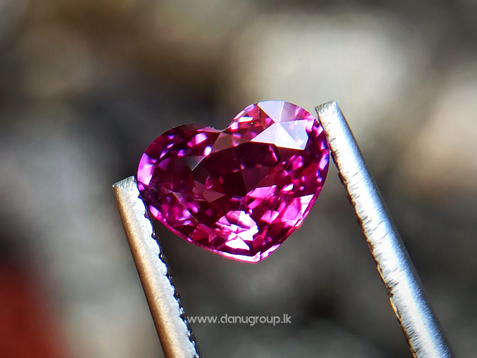 Ceylon Hot Pink Sapphire Heart from Danu Group Collection New arrivals