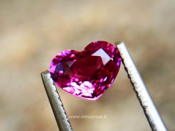 Ceylon Hot Pink Sapphire Heart from Danu Group Collection New arrivals