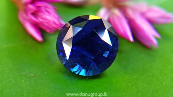 Ceylon blue sapphire Round Peacock blue precious stones from famous sapphire mining village rambuka Sri Lanka danu group Gemstones