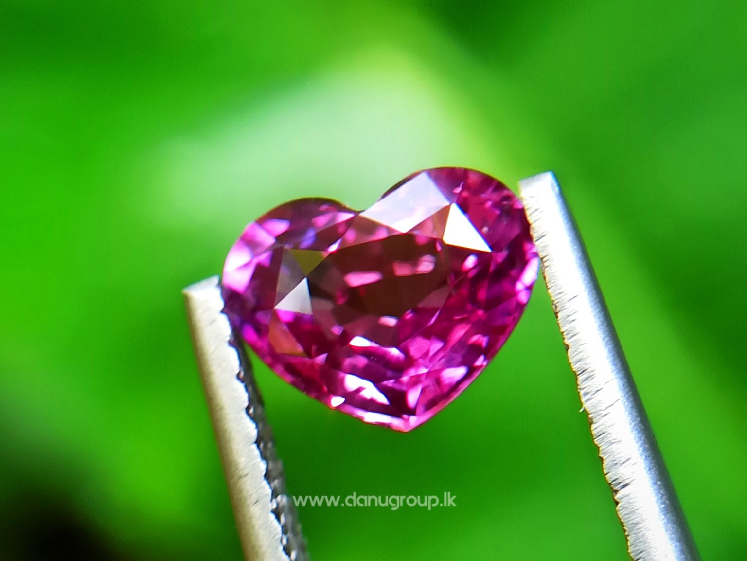 Ceylon Hot Pink Sapphire Heart from Danu Group Collection New arrivals