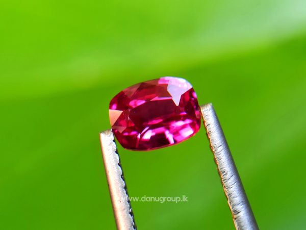 Ceylon Ruby Danu Group Gemstones Cushion shape ruby