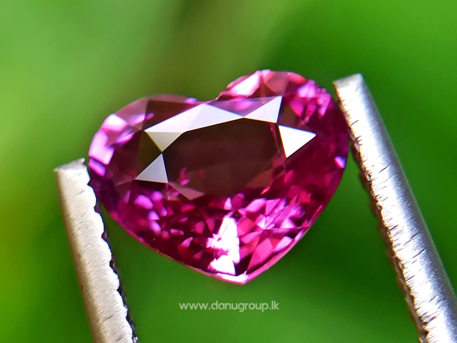 Ceylon Hot Pink Sapphire Heart from Danu Group Collection New arrivals