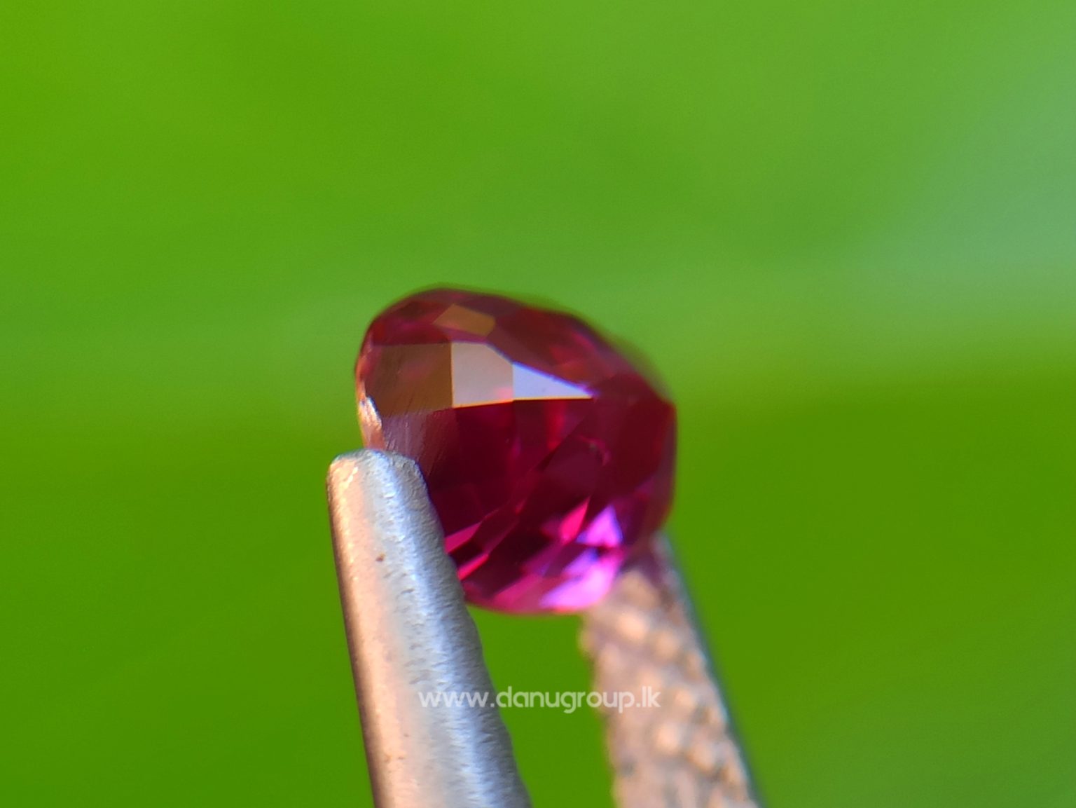 Ceylon Ruby Danu Group Gemstones Cushion shape ruby