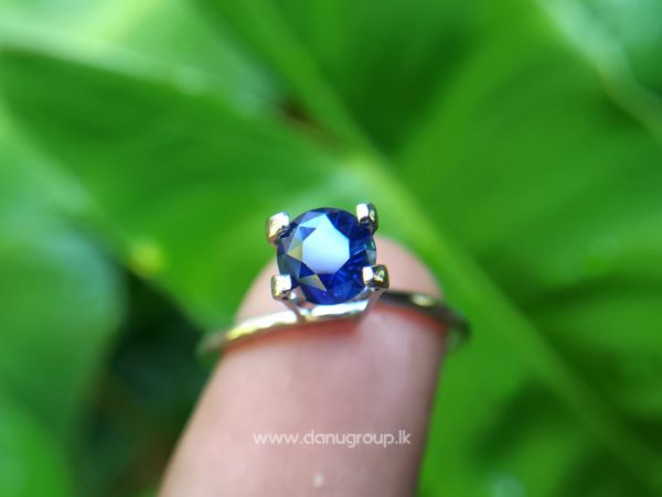 Ceylon blue sapphire Round Peacock blue precious stones from famous sapphire mining village rambuka Sri Lanka danu group Gemstones