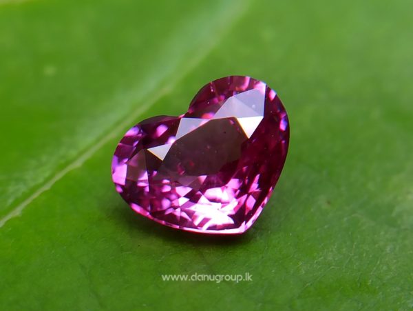 Ceylon Hot Pink Sapphire Heart from Danu Group Collection New arrivals