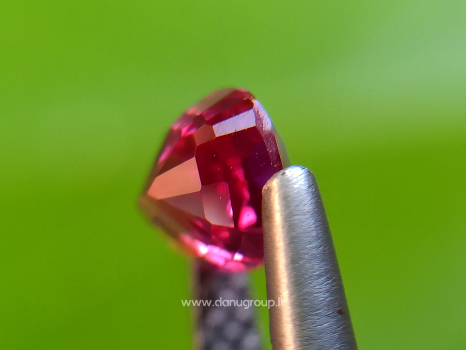 Ceylon Ruby Danu Group Gemstones Cushion shape ruby