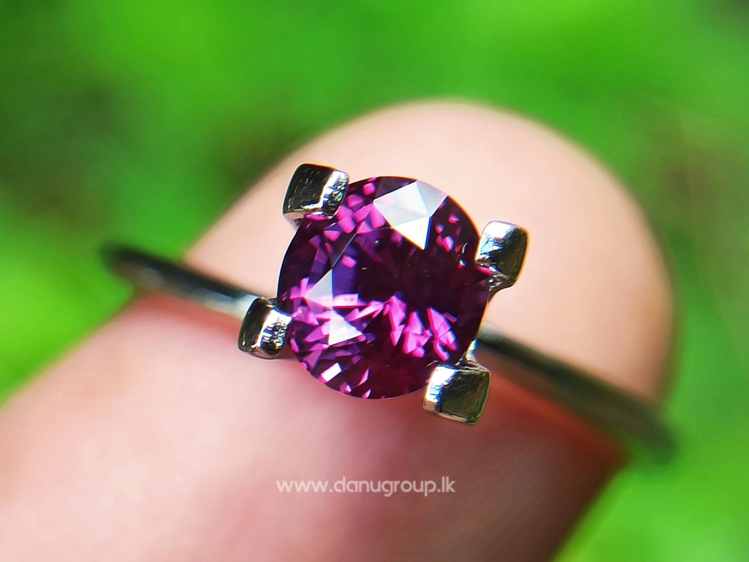 26_Ceylon Natural Purple Sapphire High quality and vibrant pinkish purple color stone from Danu Group